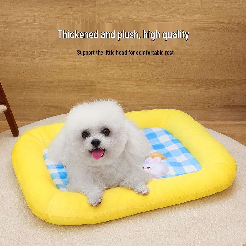 Four Seasons Thickened Warm Cotton Pad for Small/Medium Dogs and Cats - Portable Pet Sleeping Pad