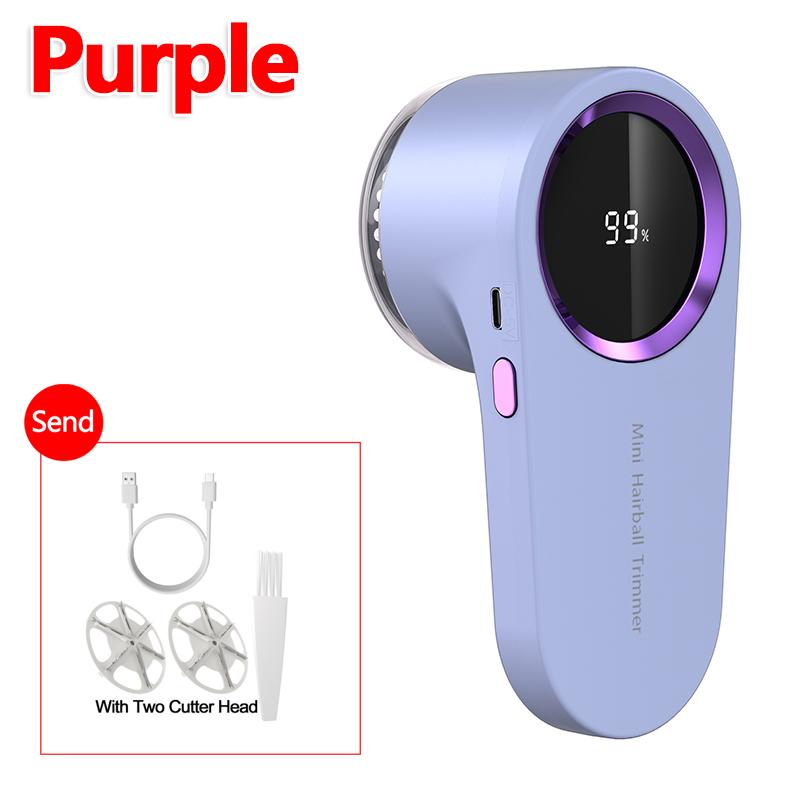 

2025 New Lint Remover Electric USB Rechargeable Fabric Shaver Clothing Fuzz Remover Pellet Shaver for Sweater Home Use фиолетовый