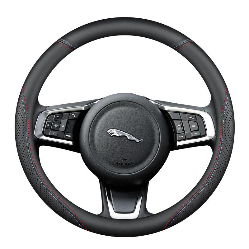 Capa de Volante Premium em Couro Genuíno para Jaguar XF F-PACE XEL XFL XJXE