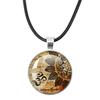 New Necklace Mandala Art Picture Rope Chain Glass Pendant Necklaces Sacred Geometry Yoga Om Fashion Jewelry Gift