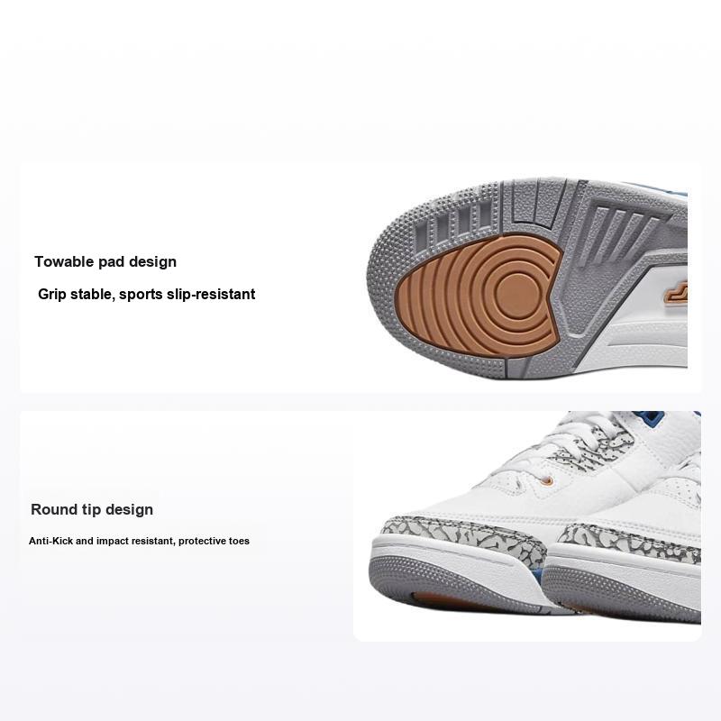 Детские кроссовки Air Jordan 3 Retro PS Washington Wizards White True-Blue Metallic-Copper DM0966-148 29.5