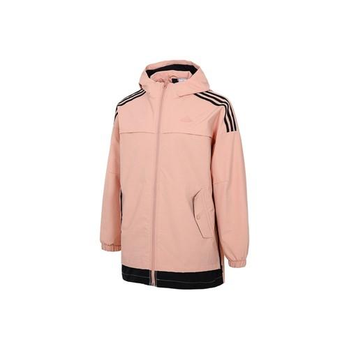adidas Women s Training Hooded Woven Windbreaker Jacket Pink XS розовый