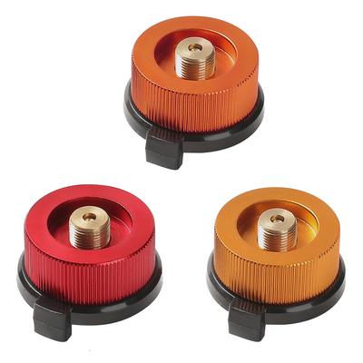 Outdoor Gas Stove Conversion Head Aluminum Alloy Camping Stove Burner Cylinder Tank Safety Converter Canister Gas Converter