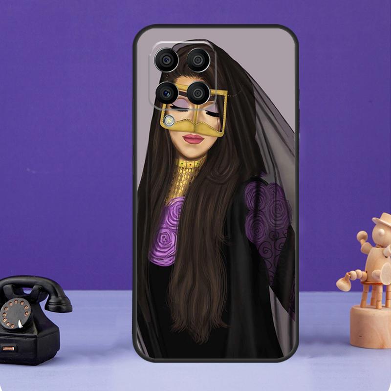 Islamic Muslim Hijabi Girls Case For Samsung Galaxy M12 M32 M52 M56 M06 M16 M36 M54 M34 M14 M35 M55 M15 M11 M31 M13 M53
