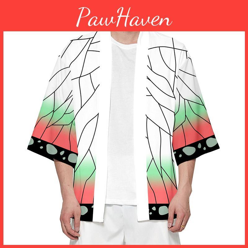 Cozy And Breathable Demon Slayer Kimetsu No Yaiba Kochou Shinobu Cosplay Loose Haori Coat Tops