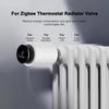 For Zigbee Hub Radiator Valve Smart Heating White Black Heating Thermostat Voice Assistant Compatible Mobile App Control