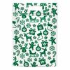 50pcs with Handles Christmas Sealing Bags Plastic Packaging Bags Candy Cookie Bags  Xmas Holiday