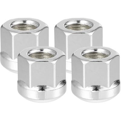 4 Stück Radmuttern Kompatibel für Honda Accord Civic, Langlebige M12 x 1.5 Kohlenstoffstahl Silber Ton Reifenmuttern