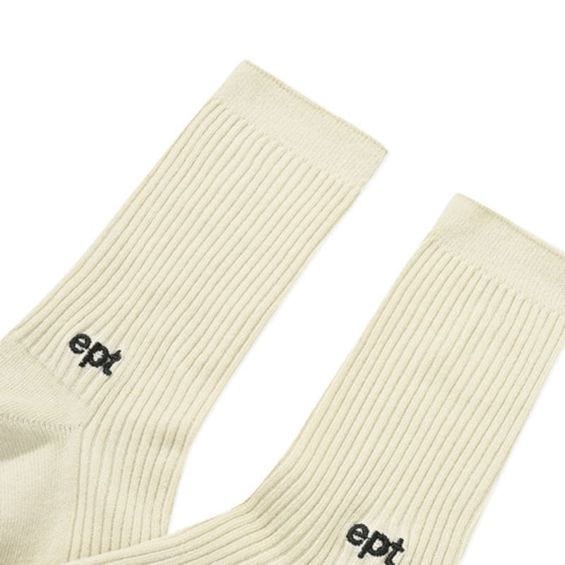 EPT EPT SIDE LOGO SOCKS (IVORY_KHAKI)