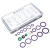 225PCS Car Air Conditioner O Ring Seal Set 14 Sizes Assortment with Washer Spacer for Machinery Industry Home