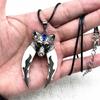 Fashion Brave Men's Pendant Necklace Vintage Bronze Wolf Tooth Alloy Pendant Necklace Fashion Choker Jewelry