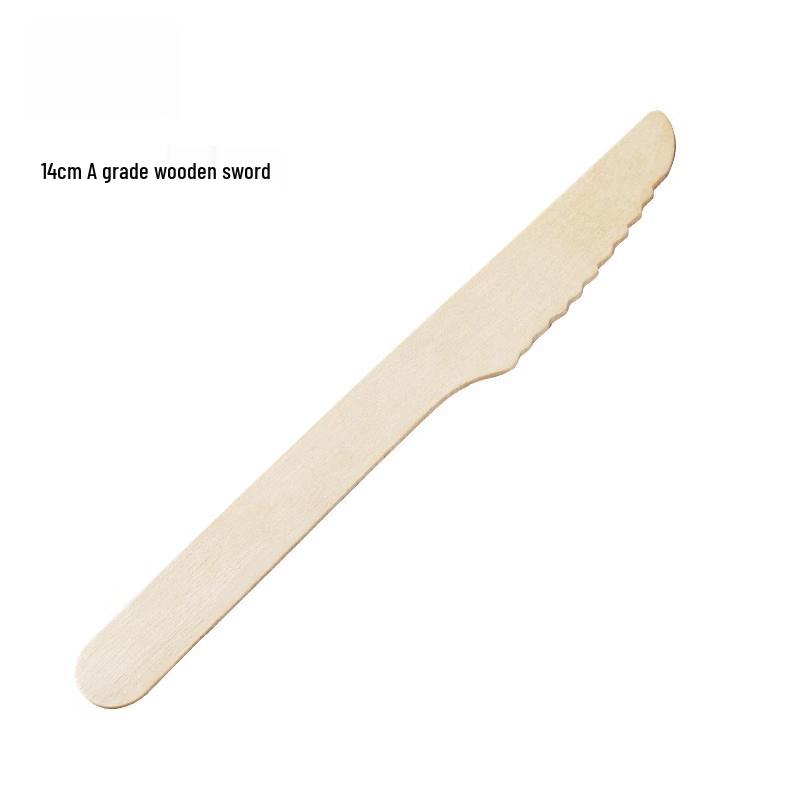 Disposable 14cm Wooden Knives