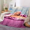 Pink Fantasy Dream Blanket Soft Throw Blanket For Home Bedroom Bed Sofa Travel Office Solid Christmas Blanket