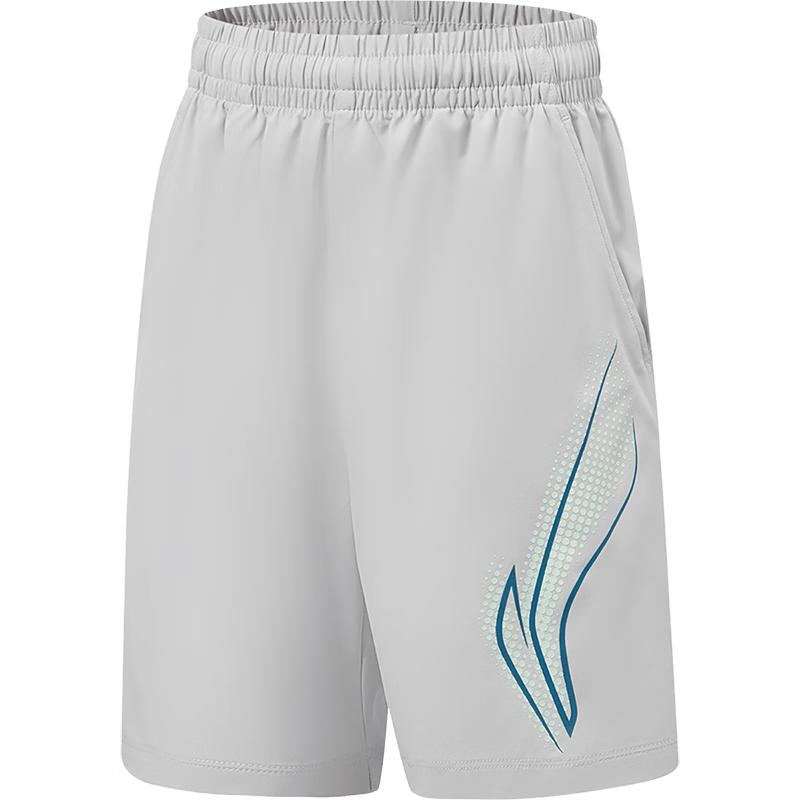 LI-NING Boys' Four-Way Stretch Breathable Sports Shorts