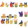 Adorable Pikachu Costume Figures Set For Desk And Car Decor