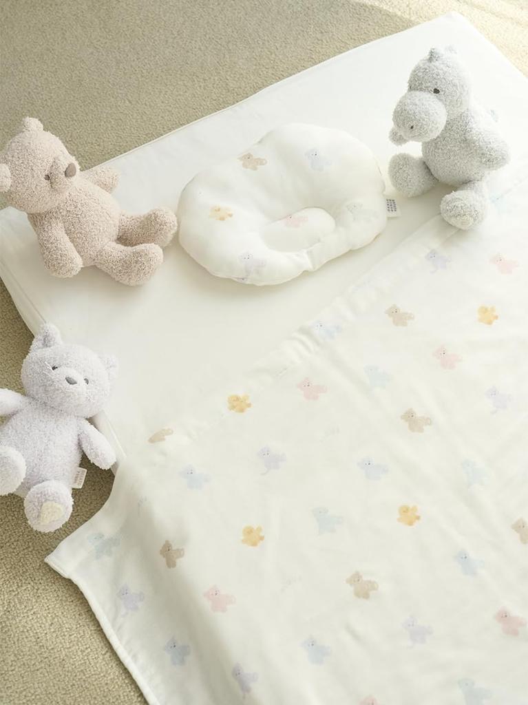 Plush Gauze Pillow PSGG252839OWHTF [Sleep][Baby]