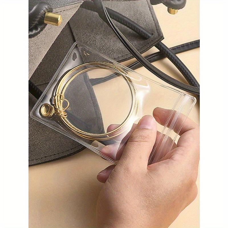20pcs Jewelry Storage Bag, Thickened PVC Transparent Sealing Bags For Jewelry,Portable Packaging Bags For Silver And Gold Jewelry Separation