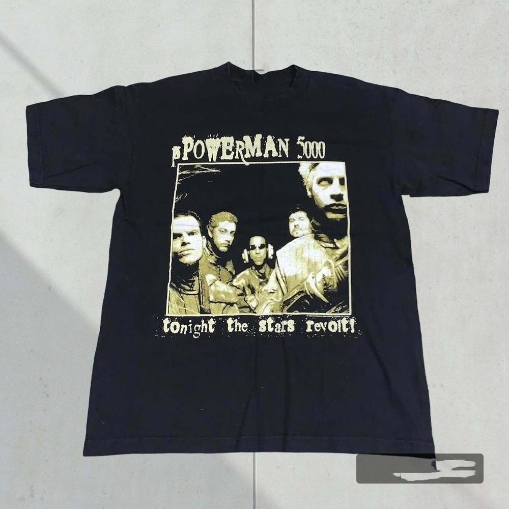 Merry Christmas Powerman 5000  Black Cotton Gift For Fan BT536 Unisex T-Shirt L