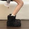 New Winter Women Fur Lining Flats Snow Boots Concise Internal Elevation Shoes Ladies Outdoor Comfort Warm Cotton Mordern Booties