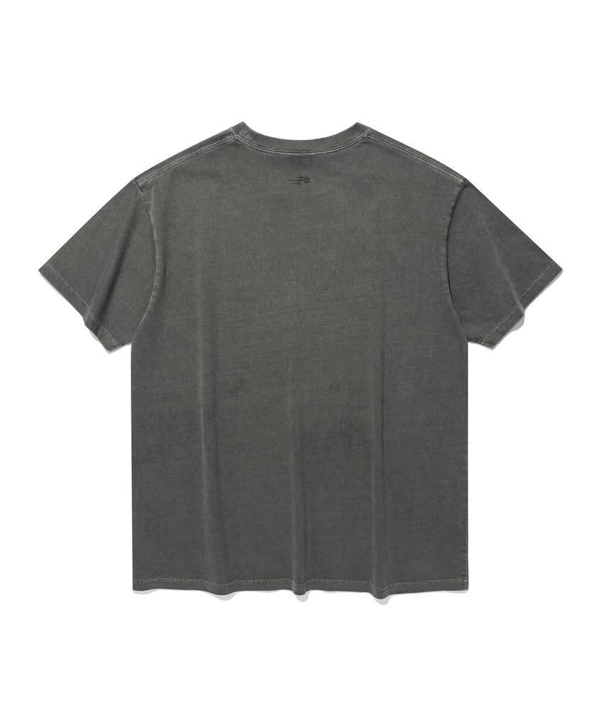 NICEGHOSTCLUB 3Star Symbol Pigment Tee_Charcoal(Ng2Gmut501A)
