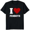 Camisetas de Verano con Estampado 'I Love Femboys' Unisex Casual Divertidas Moda Streetwear Tops de Manga Corta Cuello Redondo Camisetas Transpirables