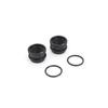 Front Shock Absorber Rings - KYOSHO - INFERNO MP10TE - Big Shocks - Black - Set of 2