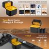 Intelligent 4 Bay Chargers Station For Rechargeable 5 7 Lithiums NiMH Batteries With Auto Detection Function