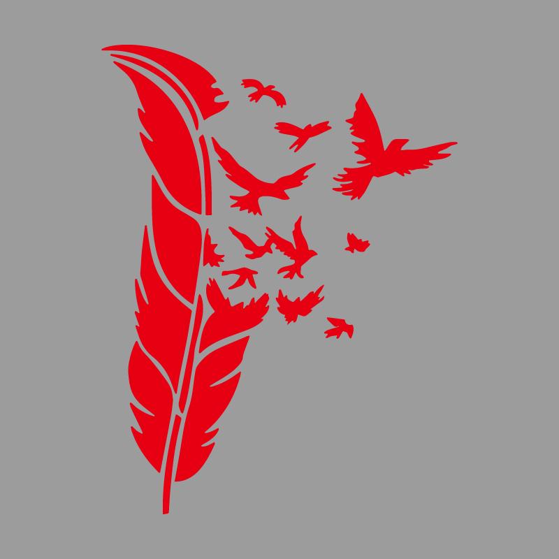 Vivid Feathers Transform Into an Eagle Creative&funny Stickers for Cartoon Fans&lover,high Quality for Car Trucks Motorcycles