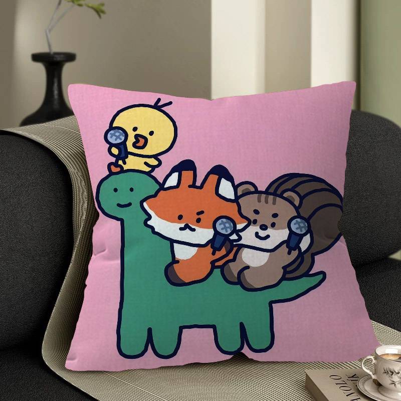 

Cute JJogumans Dinosaurs Pillow Cover for Bedroom Room and Living Room Sofa Decorative Cushion Cover 30x30 cm
