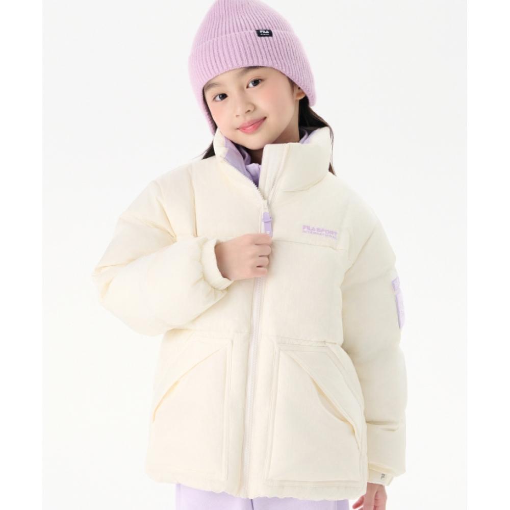 

Fila Kids Logo Point Half Neck Short Down Fk2djg4204xswh SANDWHITE/120