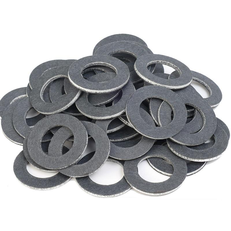 Car Oil Pan Gaskets Engine Oil Drain Bolt Sealing Gasket for Toyota 12mm Hole Nut Seal Ring Replaceable Accessories 90430-12031