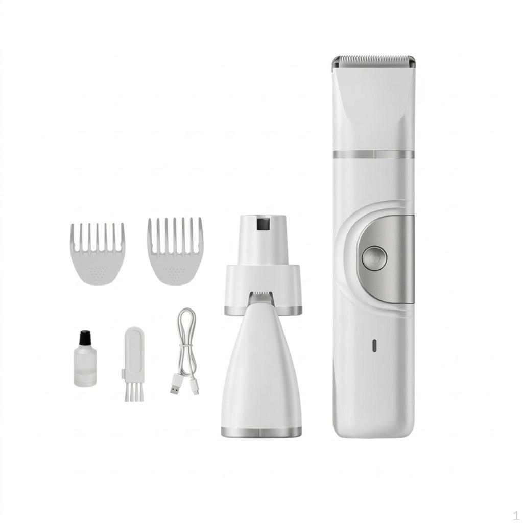 Pet Clippers with Nail Versatile Electric Trimmer Rechargeable Dog Hair