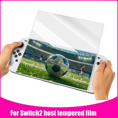 2Pcs Tempered Glass Film for Switch 2 Game Console Anti-Scratch 9H Hardness Screen Protector Films Ultra-Clear Film