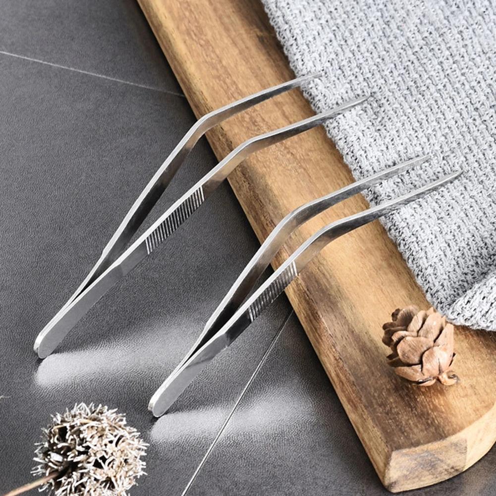 Kitchen Tongs Kitchen Utensils BBQ Tweezer Food Clip Kitchen Chief Tongs Stainless Steel Portable for Picnic Barbecue Cooking
