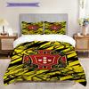 Bold Yellow Emblem Bedding (1 * Duvet Cover + 2 * Pillowcase, Without Core) Bedding Set Soft and Comfortable Duvet Cover and Pillowcase
