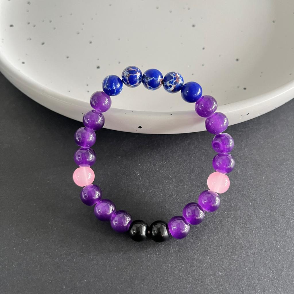 1pc Serenity bracelet Jasper stone beaded bracelet men women insomnia protection jewelry bracelet