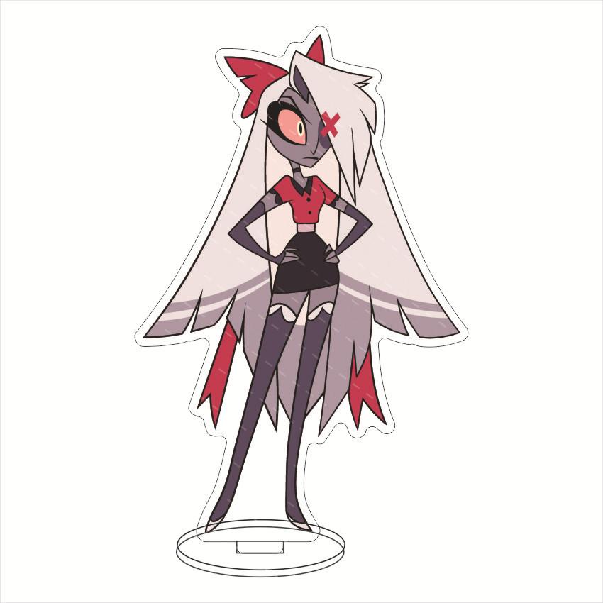 Anime Hazbin Hotel Charlie Morningstar Cosplay Stand Acrylic Figures Vaggie Desktop Standing Sign Model Decor Birthday Gifts