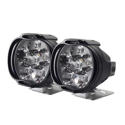 Waterproof Pair 30W 12-LED White Motorcycle Headlight Fog Light Lamp With Switch