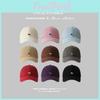 Shaped Fox Simple Embroidered Solid Color Neutral Casual Baseball Cap Hat Sun