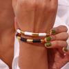 MamacitaSlay Women's Jewelry Solid Segment Baked Paint Bracelet High-end Women's Stainless Steel Baked Paint Bracelet