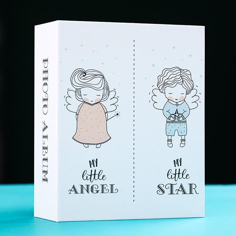 Large Capacity Insert-Type Photo Album for 5, 6, & 7-Inch Photos - Cute Family & Baby Picture Storage Book