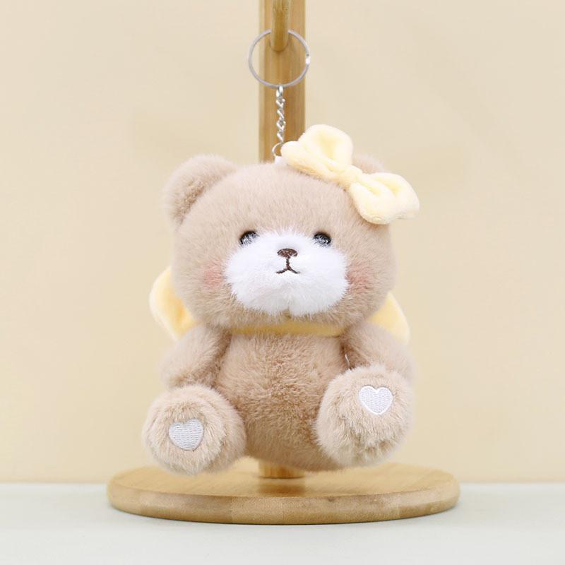 Adorable Plush Teddy Bear Keychain Soft And Cuddly Bag Accessory For Kids And Adults Brown Bear