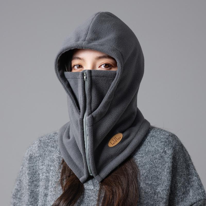 Women's Winter Outdoor Windproof Cycling Hat & Scarf Combo - Thick, Warm, Lei Feng Style