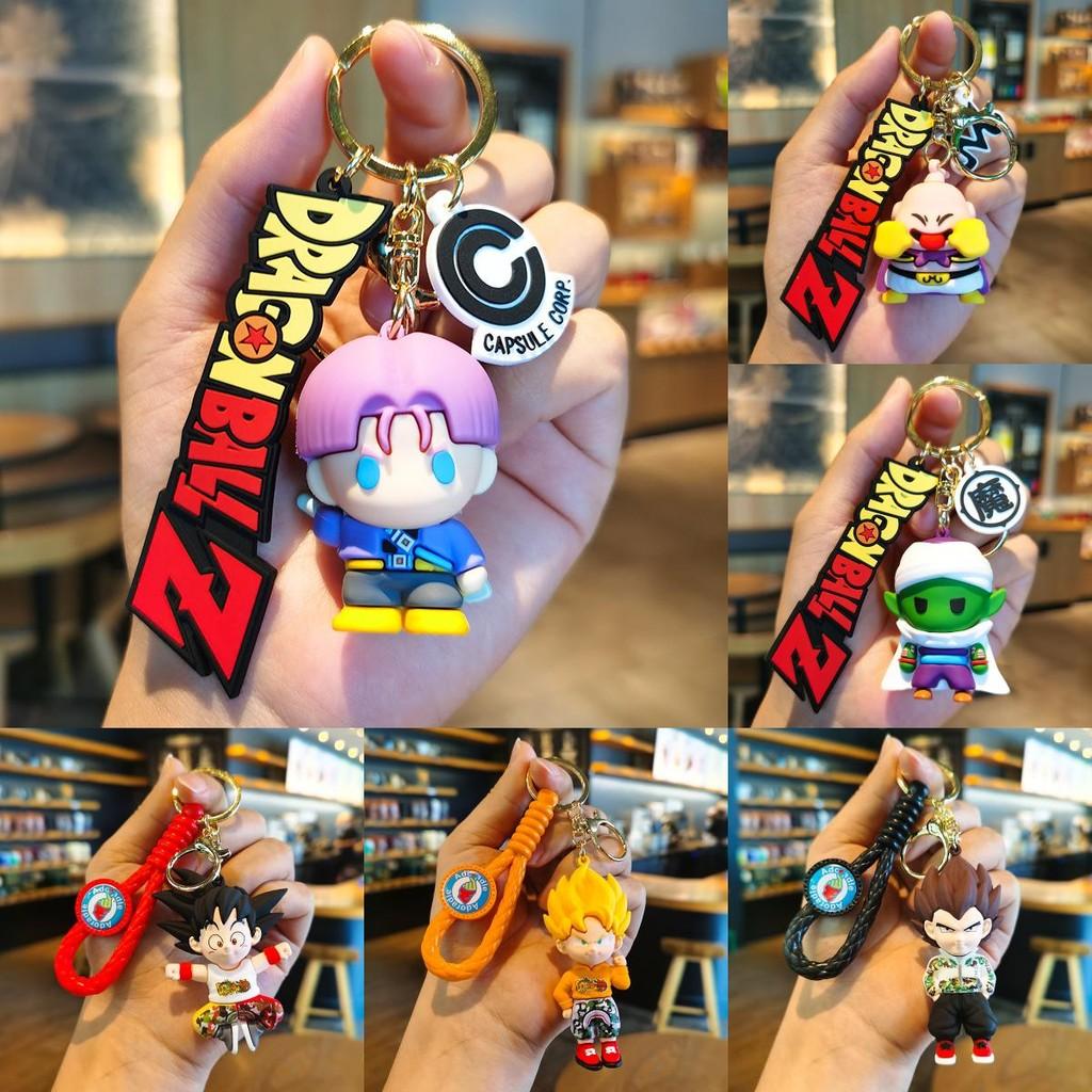 Adorable Dragon Ball Keychain Goku Pvc Figurine Cute Anime Car Pendant Gift