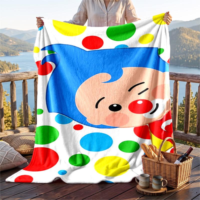 Coperta Calda in Flanella Modello El Payaso Plim Plim, Coperta Leggera Confortevole per Letto Divano