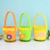 Rabbit Snail Chicken Pattern Rabbit Egg Basket Colorful Chicken Egg Hunt Basket  Festival Party