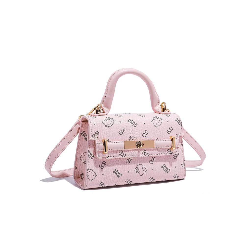 New Sanrio Hello Kitty PU Shoulder Bag, Crossbody Bag, Handbag Women's Pink/Milk Tea/Brown SHHF41591