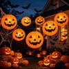 6 Stück Halloween Party Kürbis Papierlaterne für Haus Garten Innen Außen Dekoration Hängende Ornamente Horror Requisiten Ohne LED