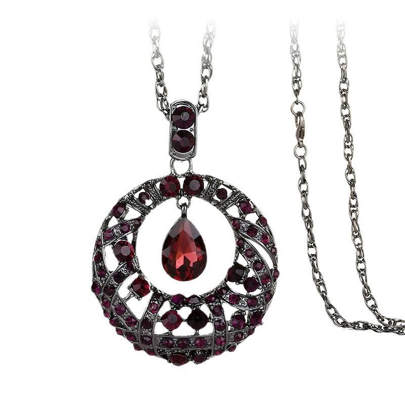 2025 Korean Style Crystal Sweater Necklace: Long Sparkling Diamond Pendant for Autumn & Winter