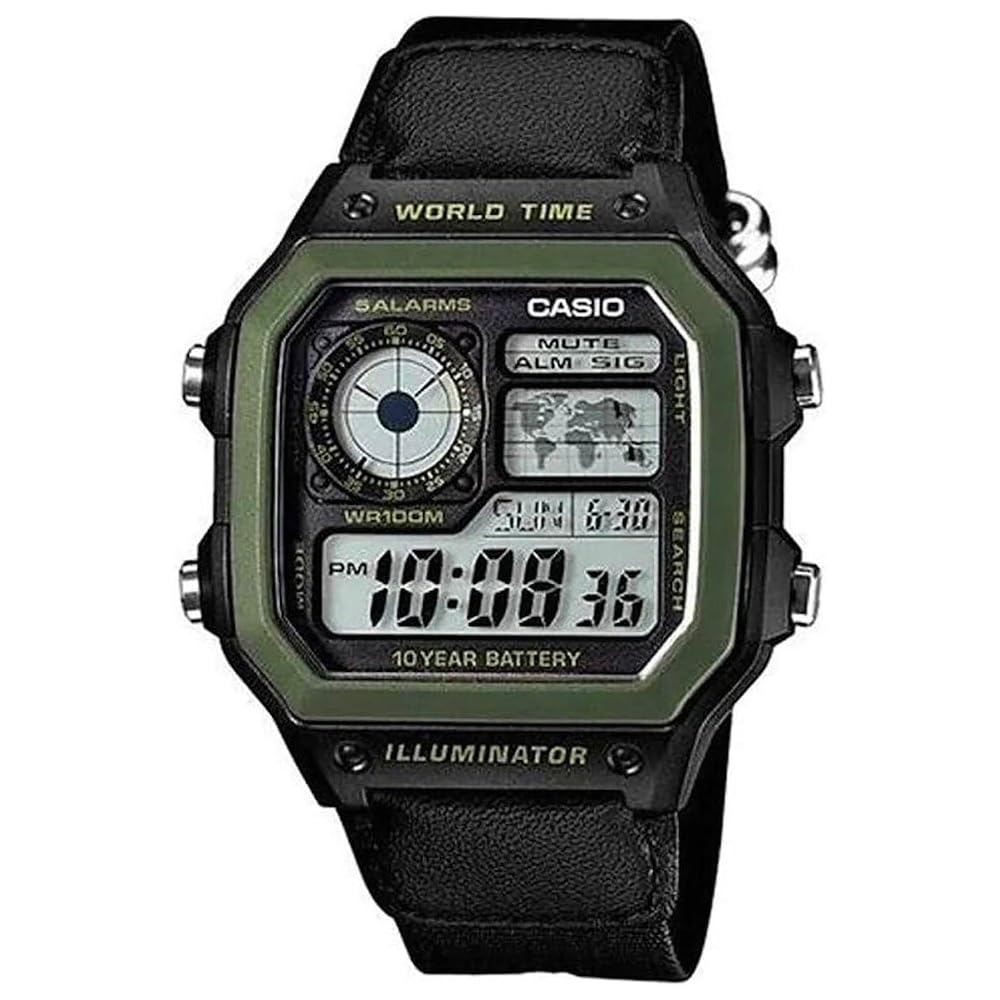 Casio AE-1200WHB-1B Digital Men s Watch Black Overseas Model